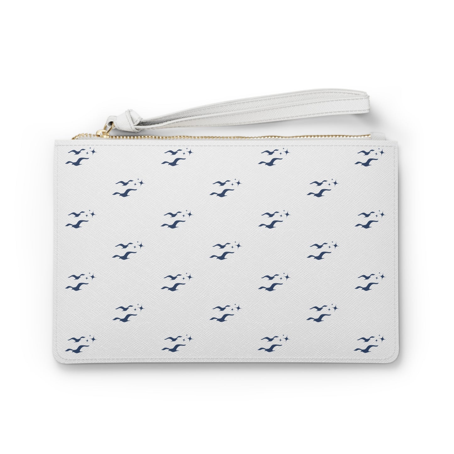 Seagull Clutch Bag - Coastal Beach Purse, Nautical Wedding & Bachelorette Accessory