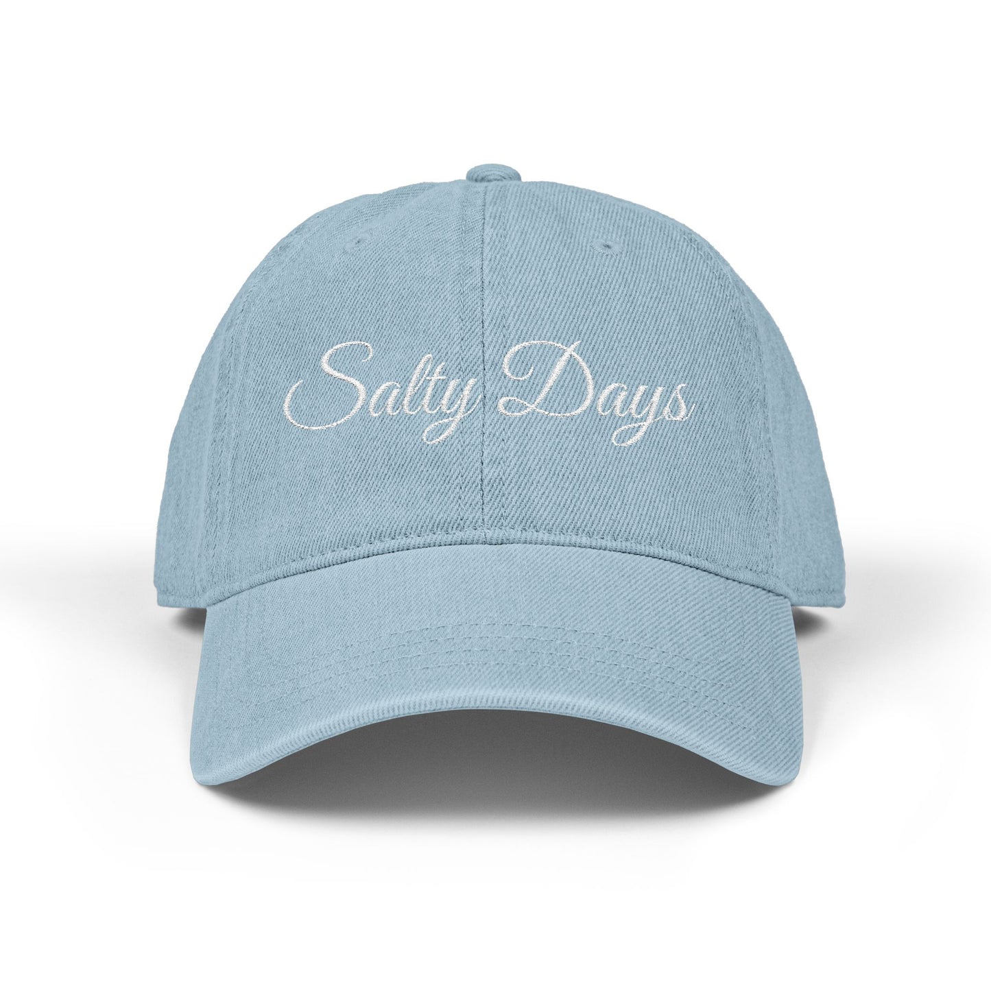 Embroidered Denim Hat - 'Salty Days'