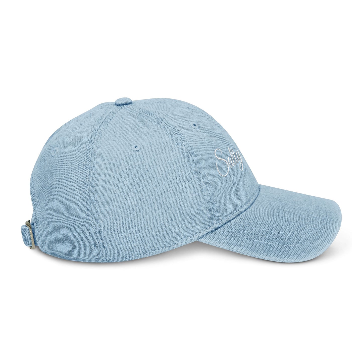 Embroidered Denim Hat - 'Salty Days'