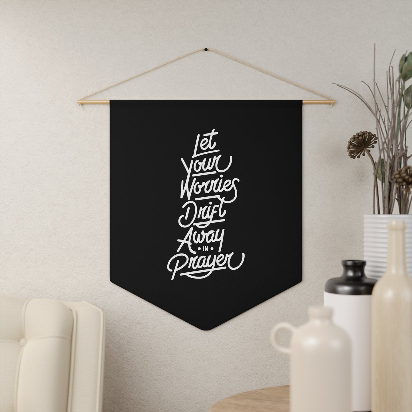 Coastal Hanging Sign || Let Your Worries Drift