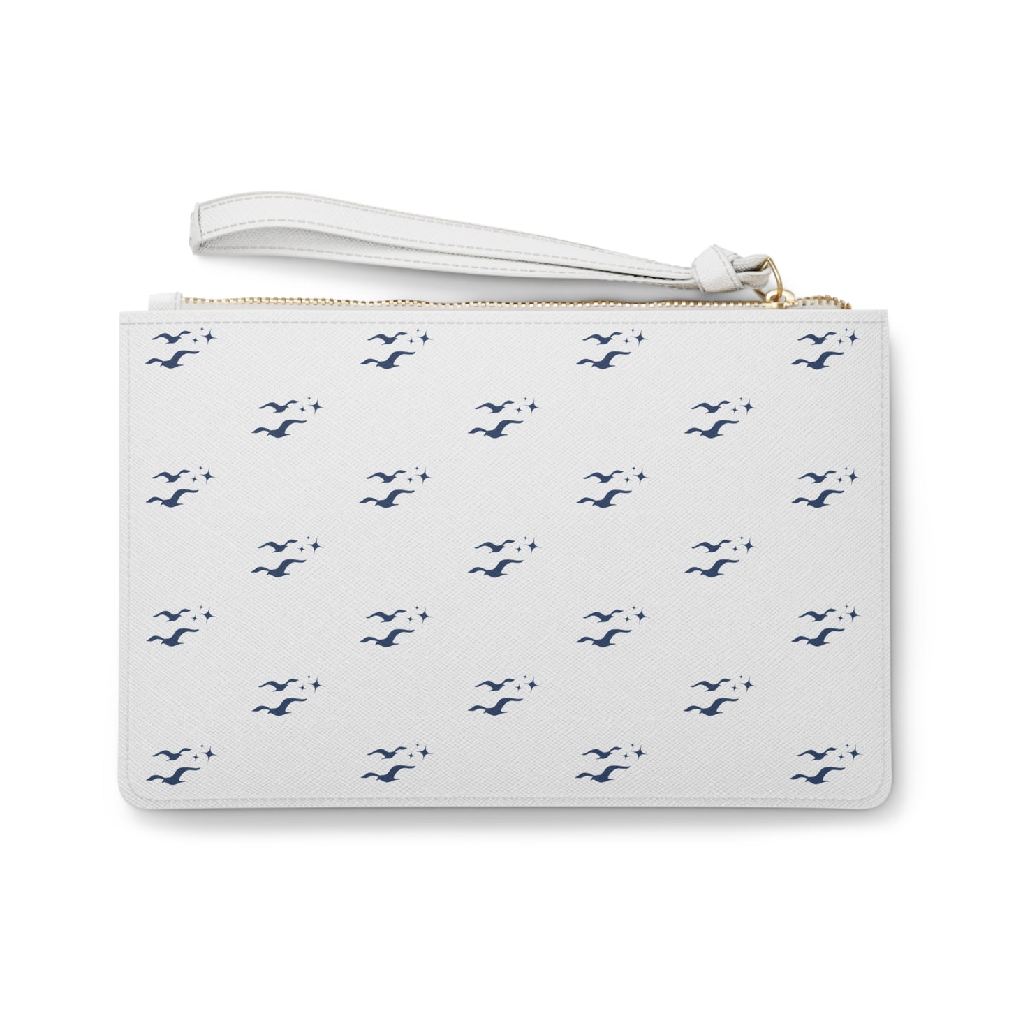 Seagull Clutch Bag - Coastal Beach Purse, Nautical Wedding & Bachelorette Accessory
