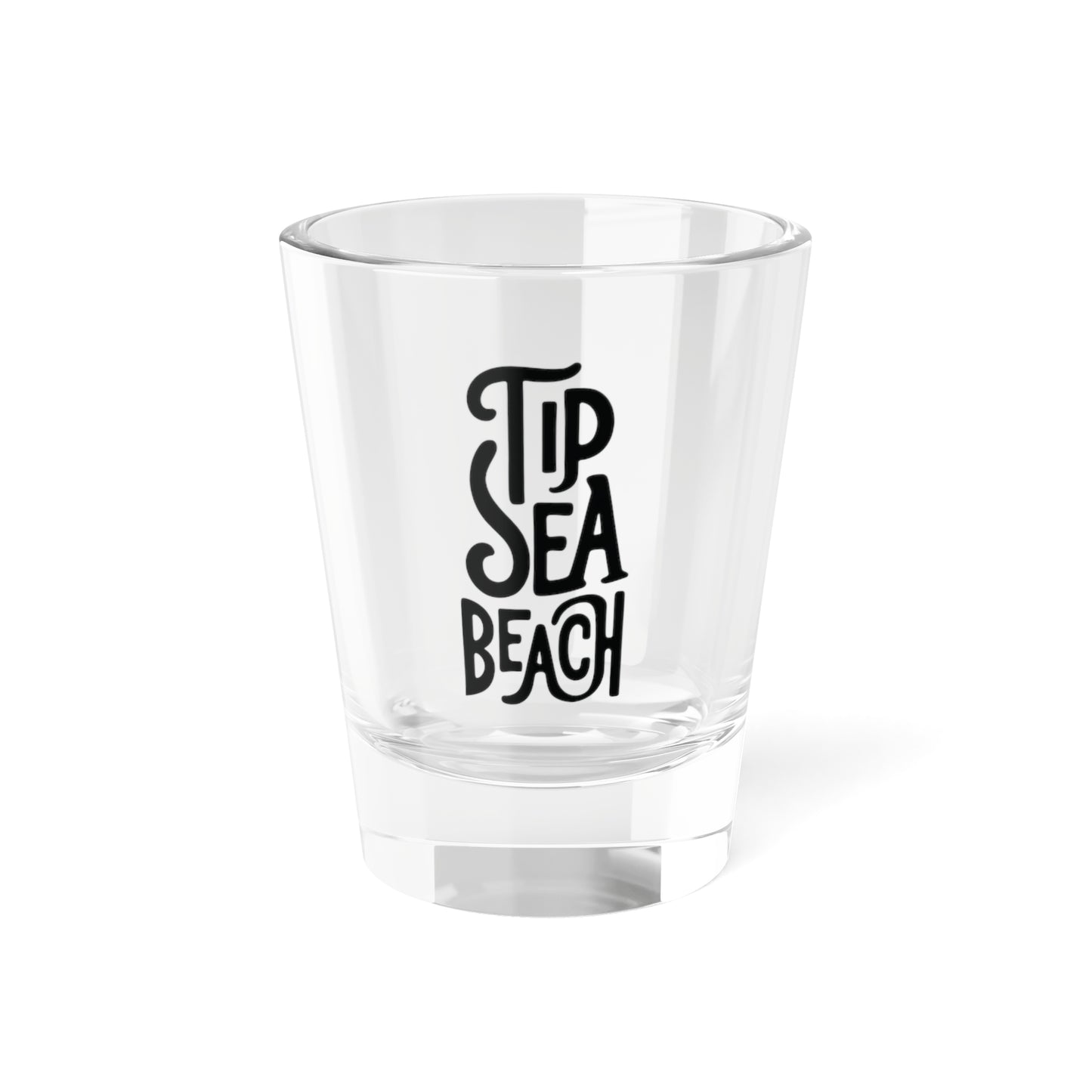 Tip Sea Beach Shop Glass - Funny Coastal Party Drinkware