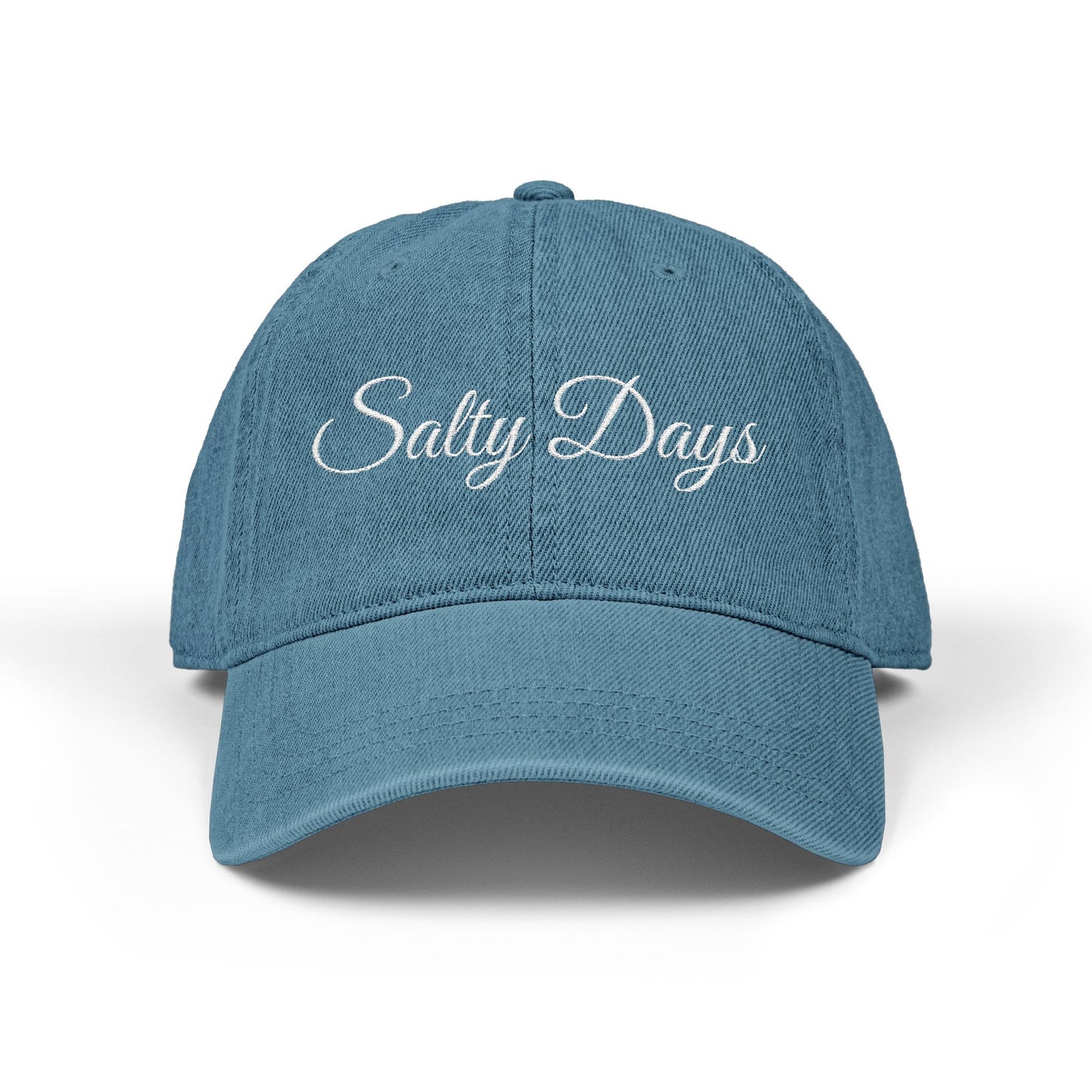 Embroidered Denim Hat - 'Salty Days'