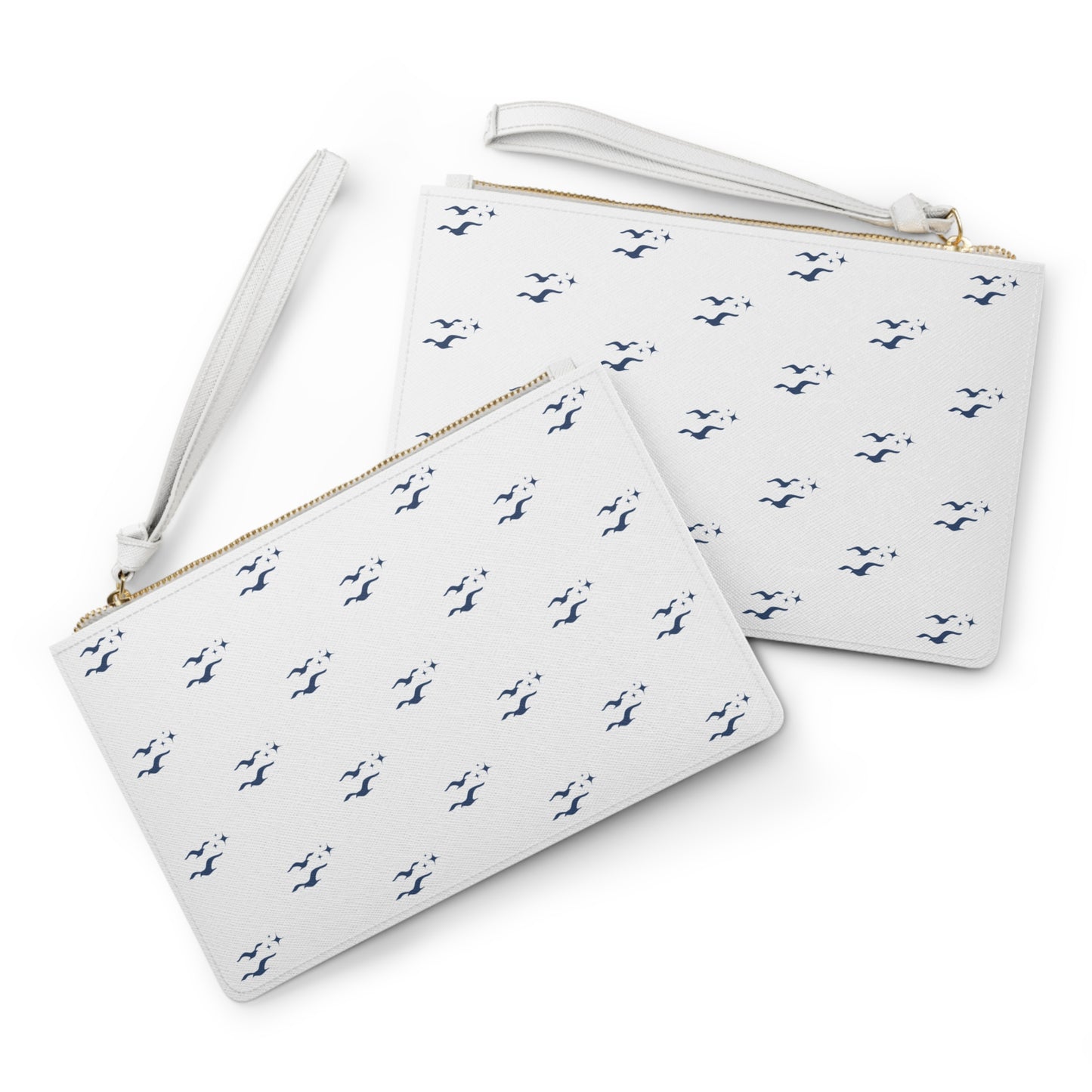 Seagull Clutch Bag - Coastal Beach Purse, Nautical Wedding & Bachelorette Accessory