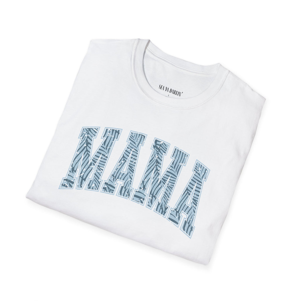 Blue Tropical Mama Graphic Tee