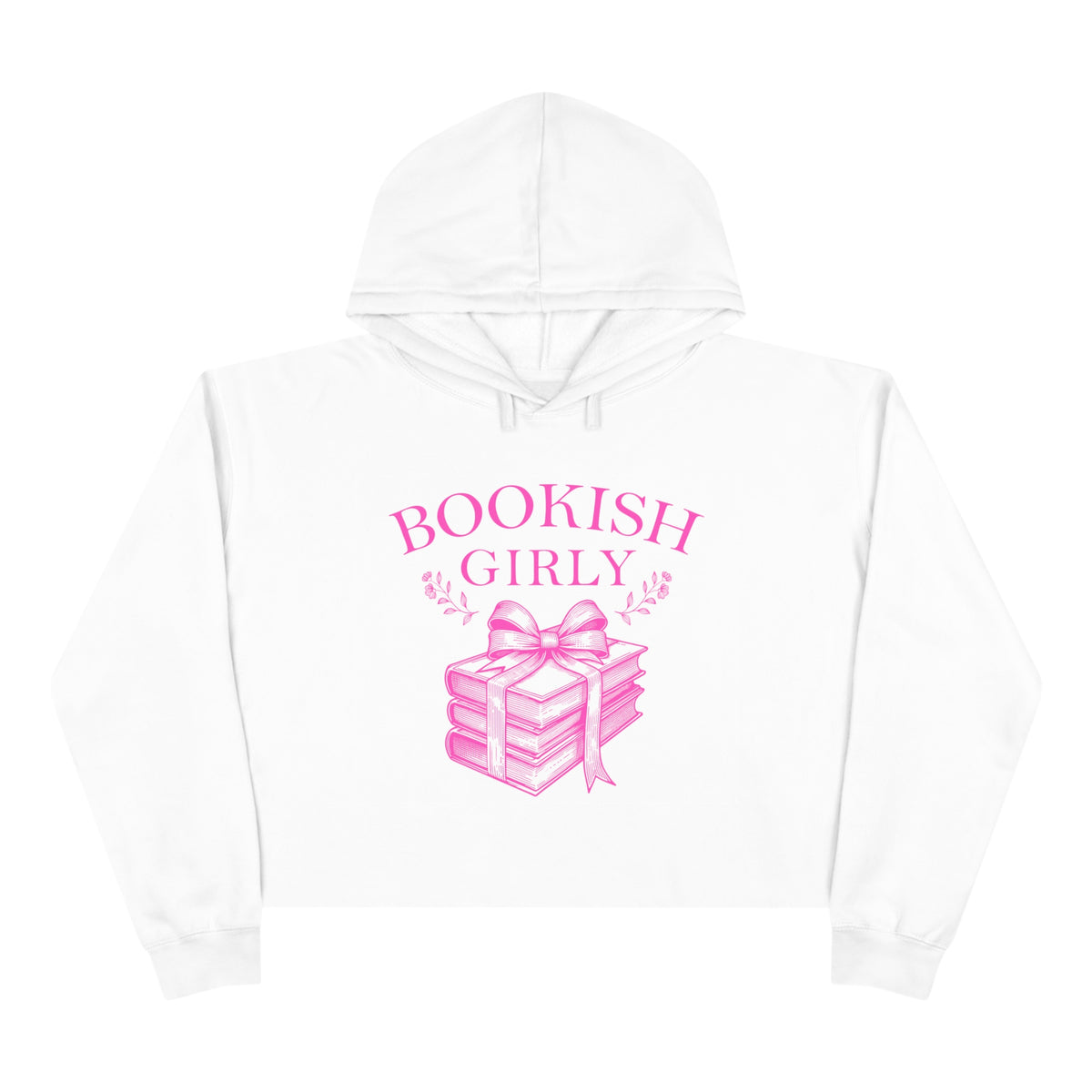 Bookish Girly Crop Hoodie