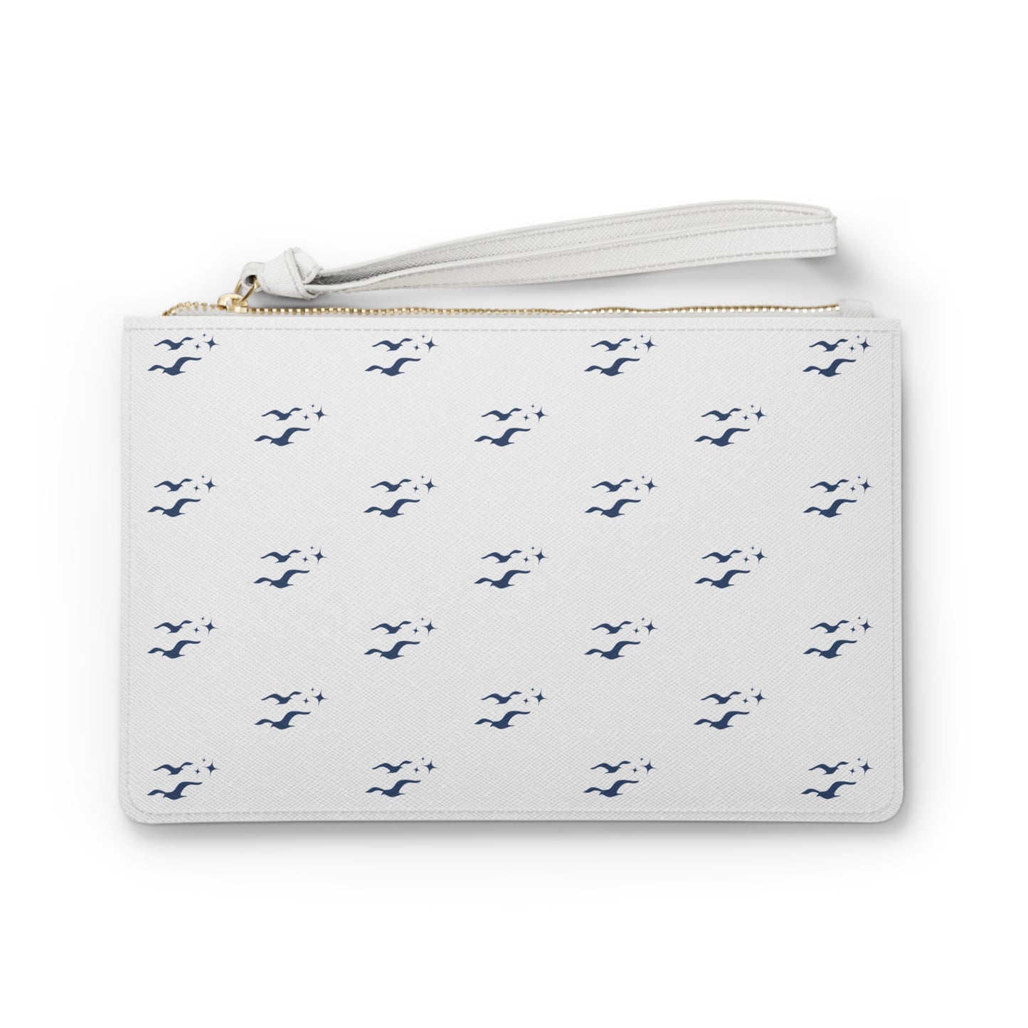 Seagull Clutch Bag - Coastal Beach Purse, Nautical Wedding & Bachelorette Accessory