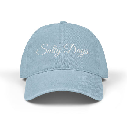 Embroidered Denim Hat - 'Salty Days'