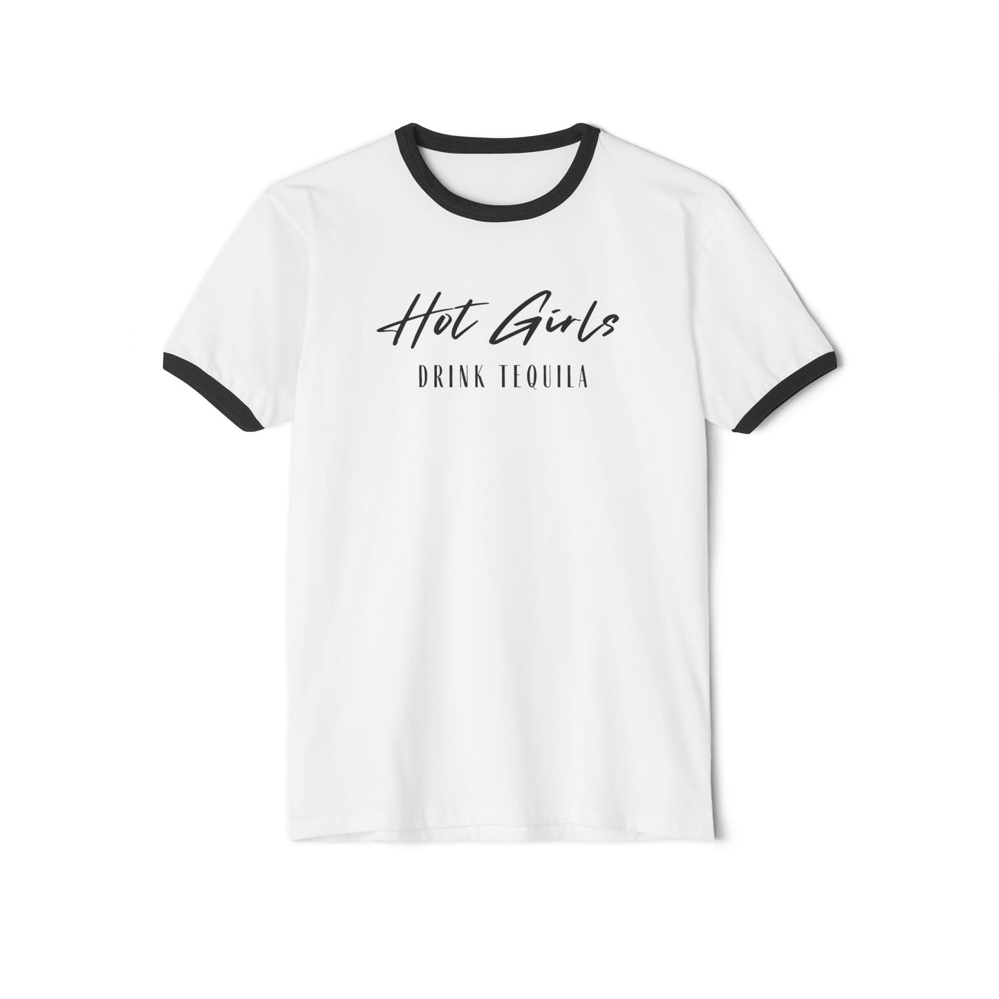 Hot Girls Drink Tequila Ringer T-shirt