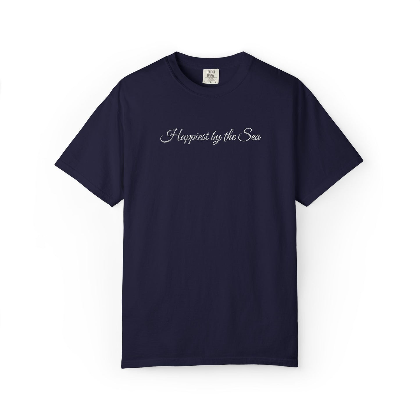 Happiest by the Sea Embroidered T-shirt