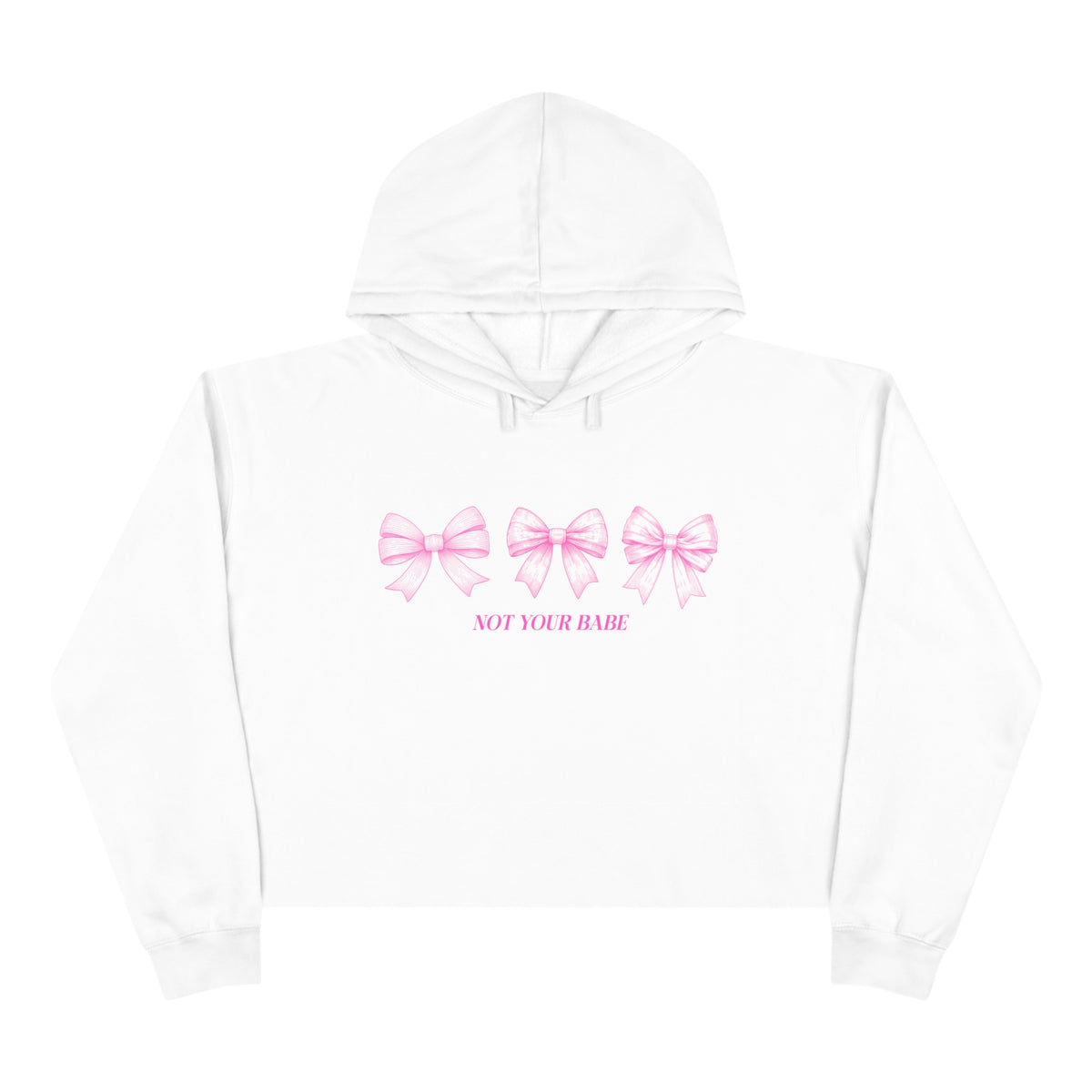 Not Your Babe Crop Hoodie