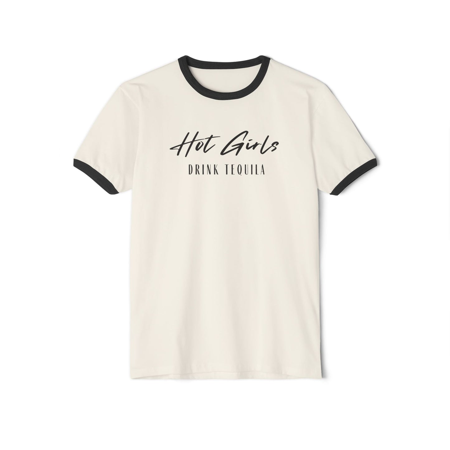 Hot Girls Drink Tequila Ringer T-shirt