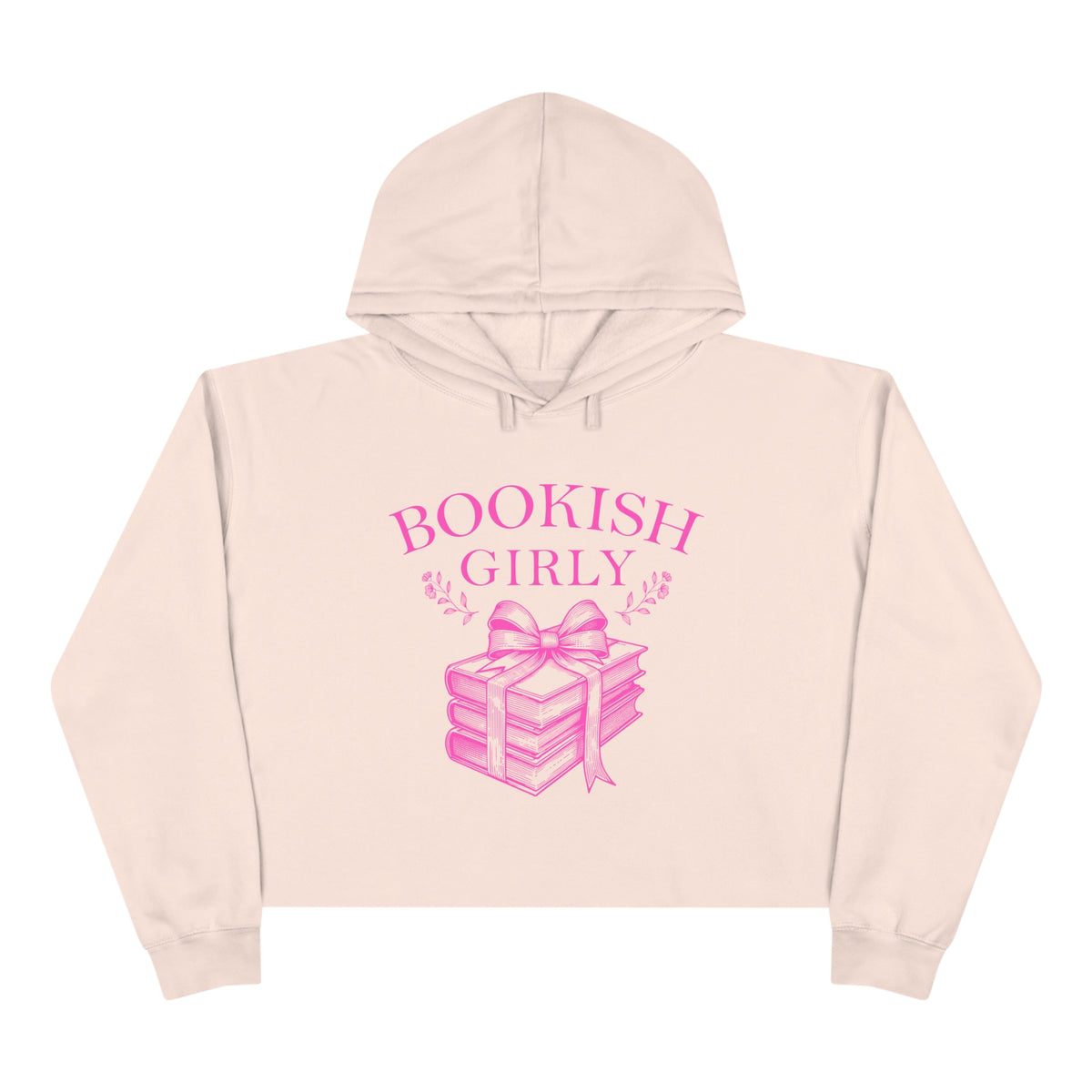 Bookish Girly Crop Hoodie