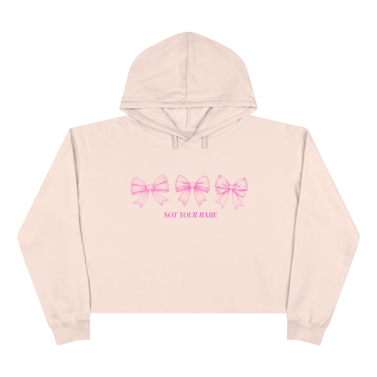 Not Your Babe Crop Hoodie