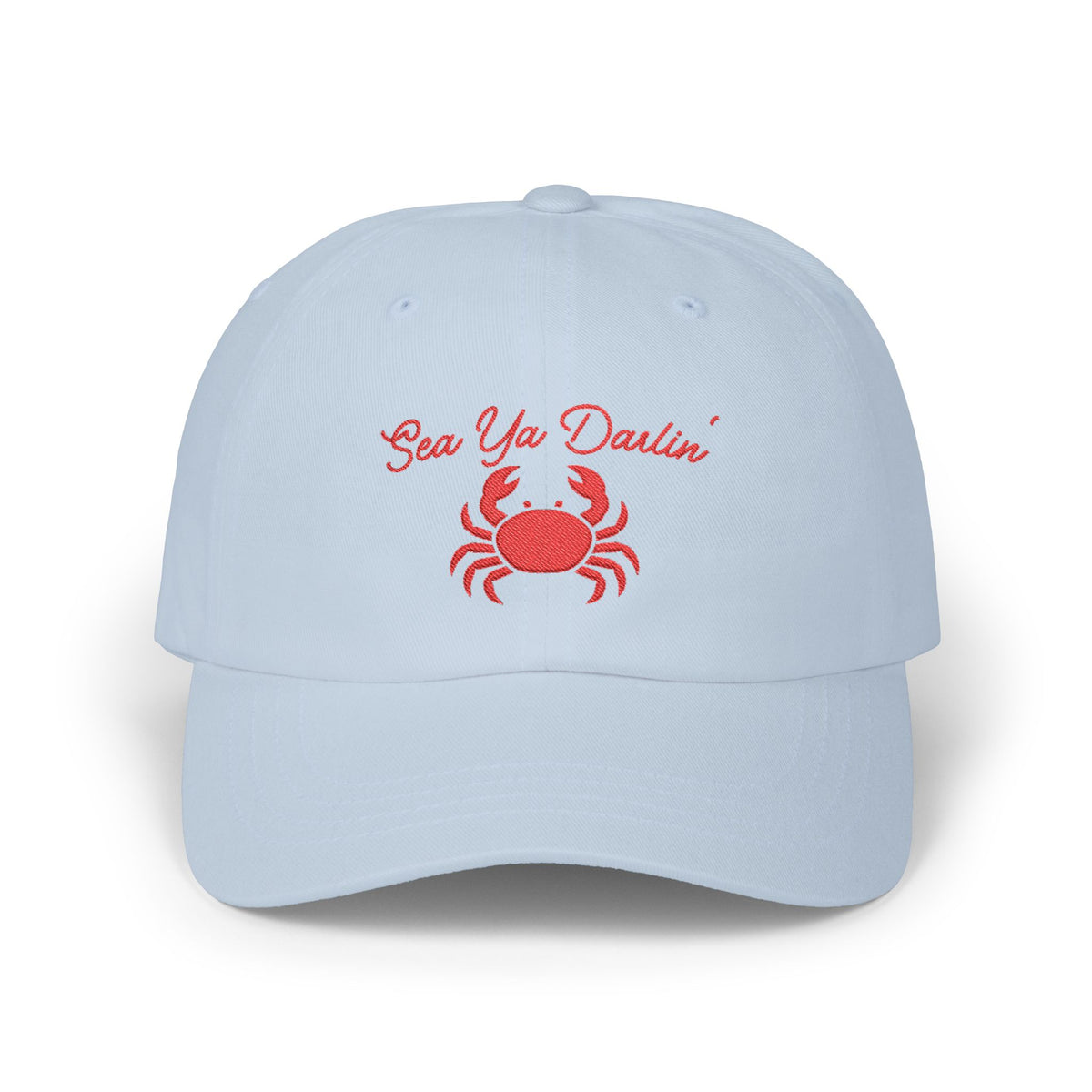 Crab Embroidered Hat