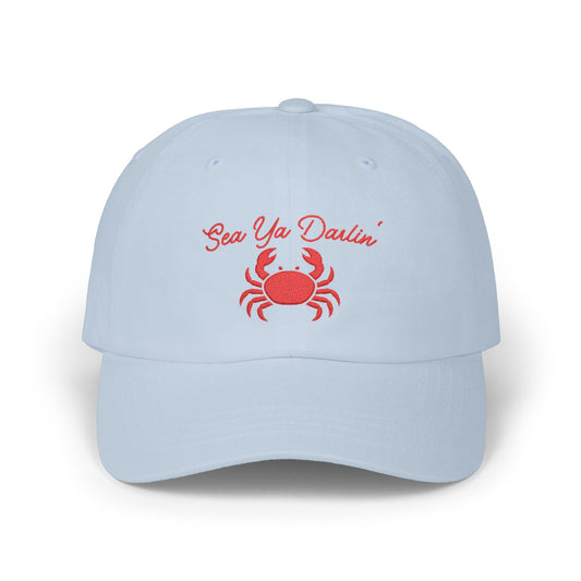 Crab Embroidered Hat
