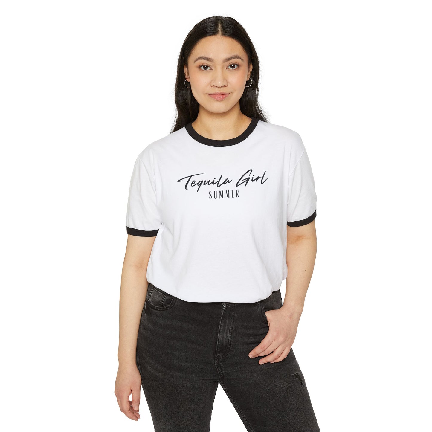 Tequila Girl Summer Ringer T-shirt