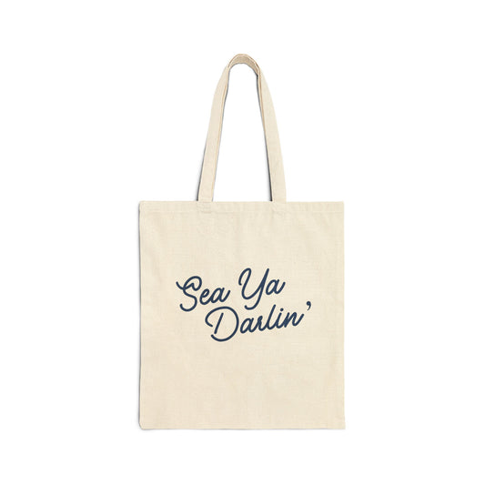 Sea Ya Darlin Tote Bag | Coastal Beach Tote