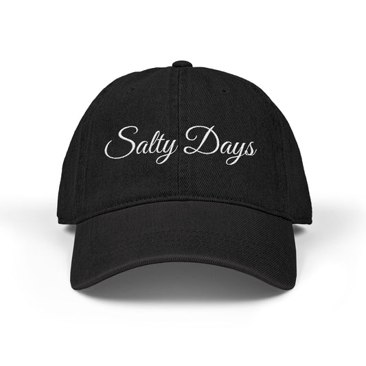 Embroidered Denim Hat - 'Salty Days'