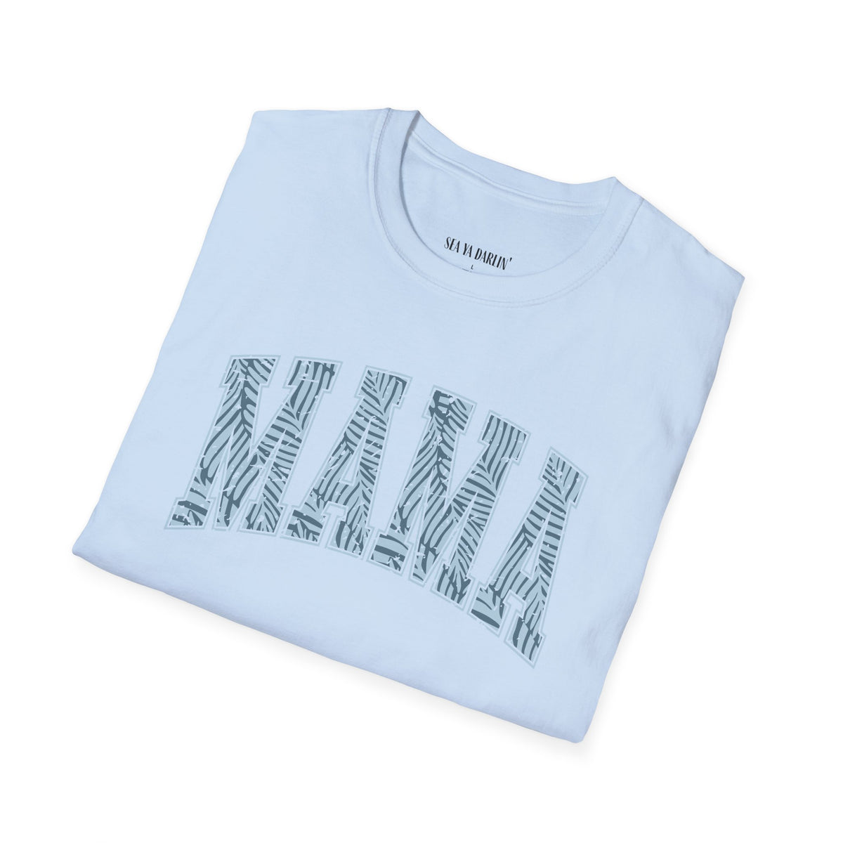 Blue Tropical Mama Graphic Tee