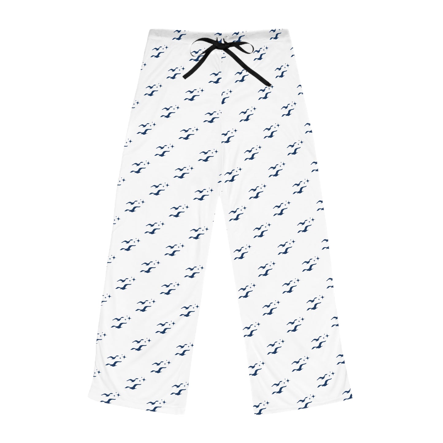 Sea Ya Darlin' Gulls Night Out white pajama pants featuring navy blue seagull print.