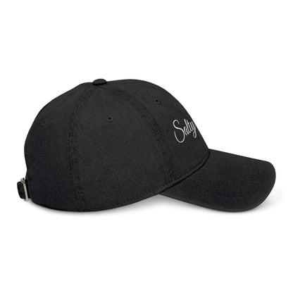 Embroidered Denim Hat - 'Salty Days'