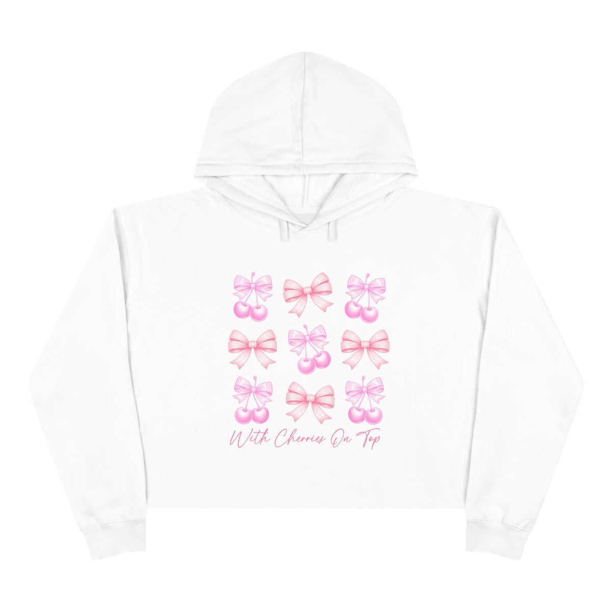 Cherries On Top Crop Hoodie