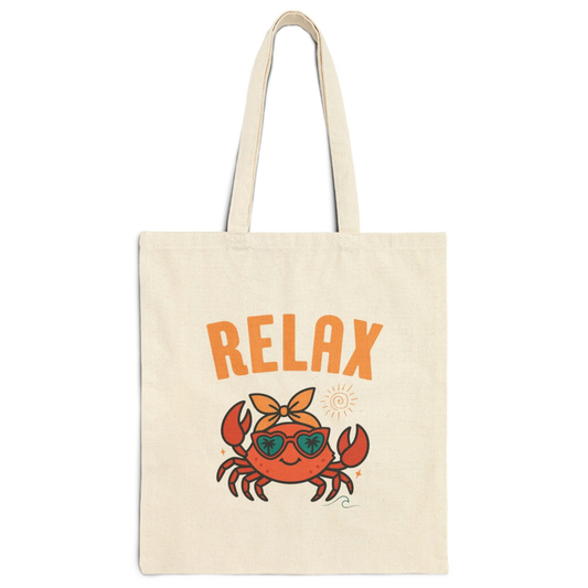 Relax Crab Tote Bag